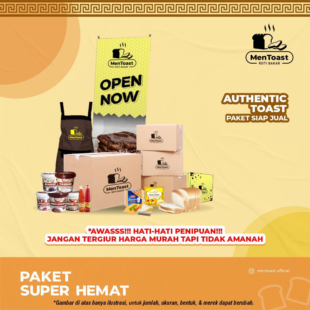 

Paket Bisnis Makanan Roti Kekinian - Super Hemat