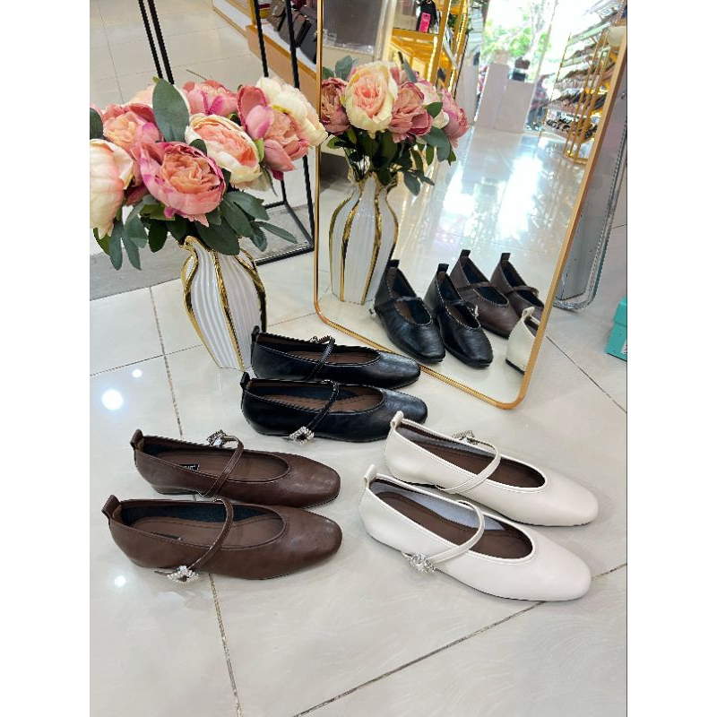 0018-8 - FLAT SHOES TALI TENGAH - SEPATU FLAT WANITA SIMPLE CASUAL
