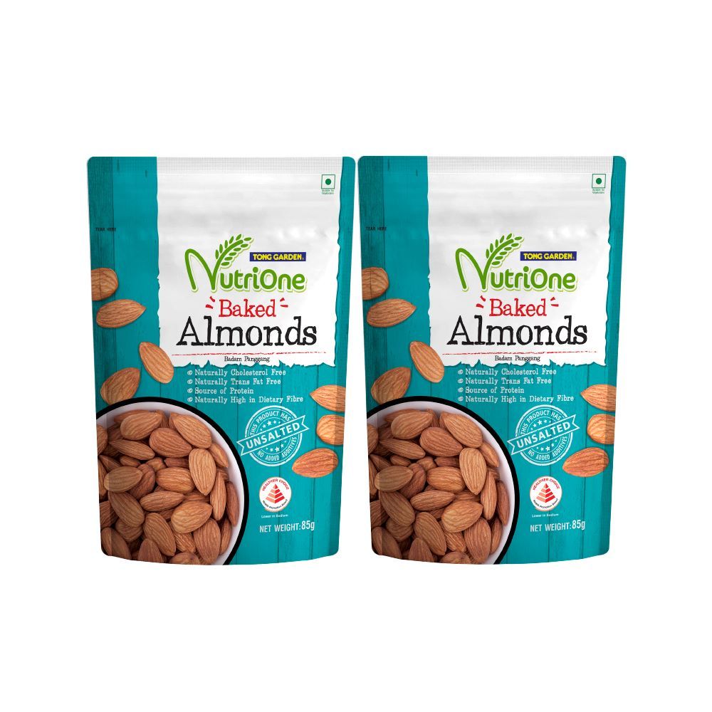 

Bundle 2 NutriOne Baked Almonds Unsalted 85g