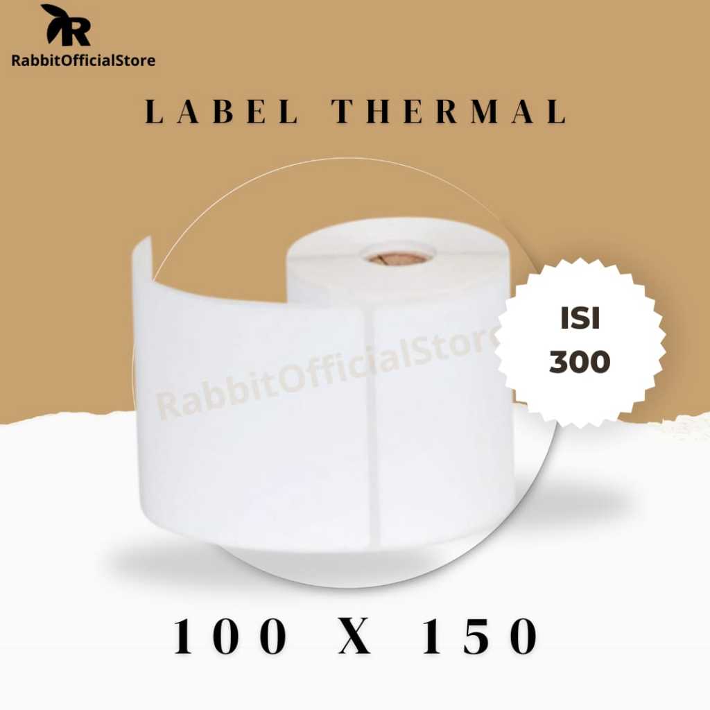 

LABEL STICKER THERMAL 100 X 150 BARCODE 100X150 UKURAN A6 ISI 300