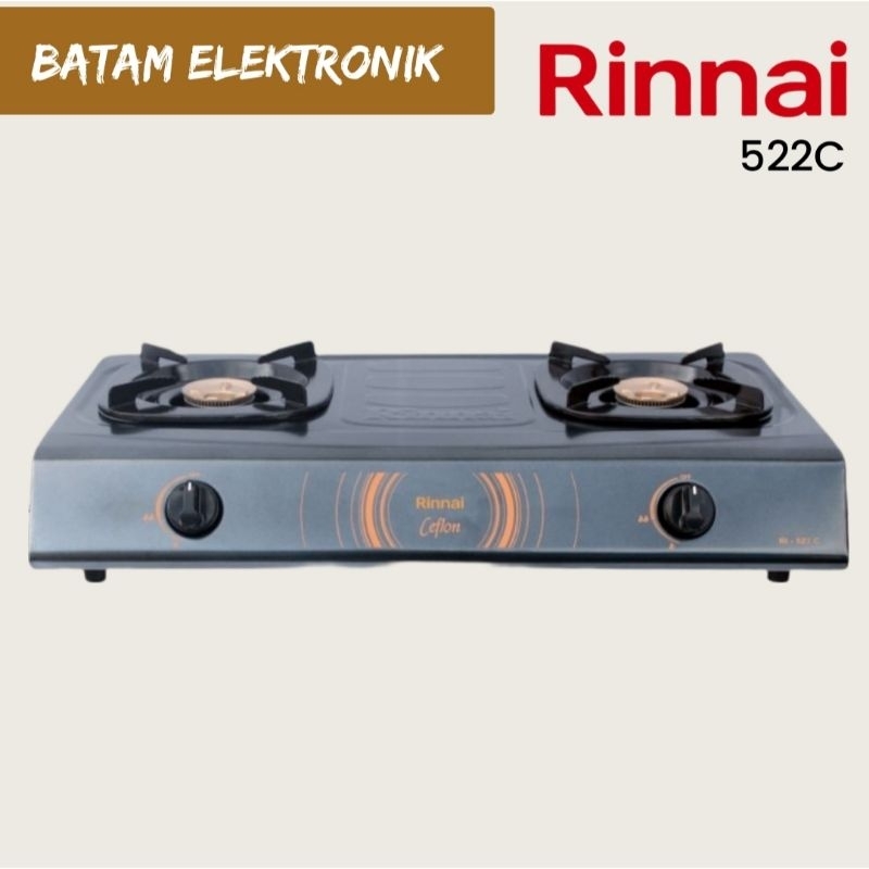 KOMPOR GAS 2 TUNGKU RINNAI RI-522C CEFLON