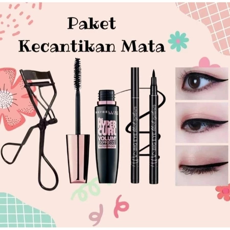 Paket Make Up Kecantikan Mata Maybeline 3 In 1 Tahan Lama