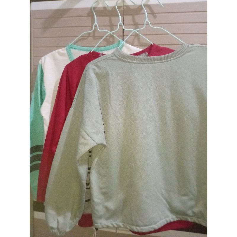 [Rheenantnix] Preloved Crewneck Gemas | Crewneck Crop | Donald Duck | Adidas Crewneck | Baju Bekas P