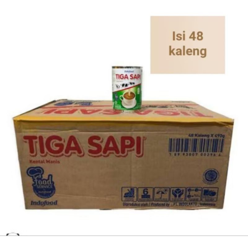 Susu 3 Sapi 1 dos isi 48 kaleng