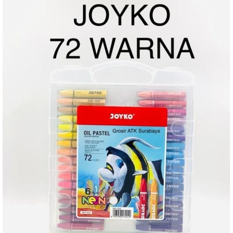 joyko krayon 72 colors