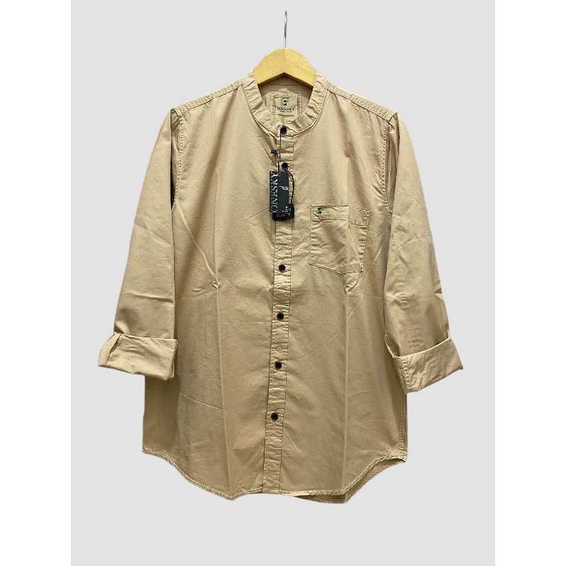 Kemeja Lengan Panjang Premium Kerah Shanghai