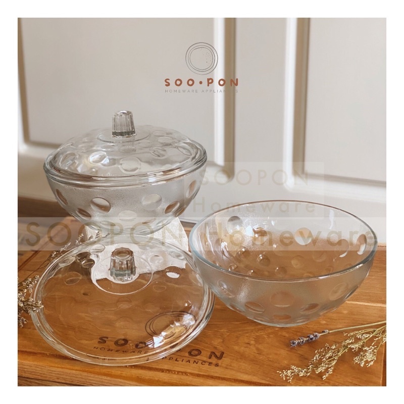 MANGKOK TUTUP KACA PEL / MANGKOK + TUTUP KACA