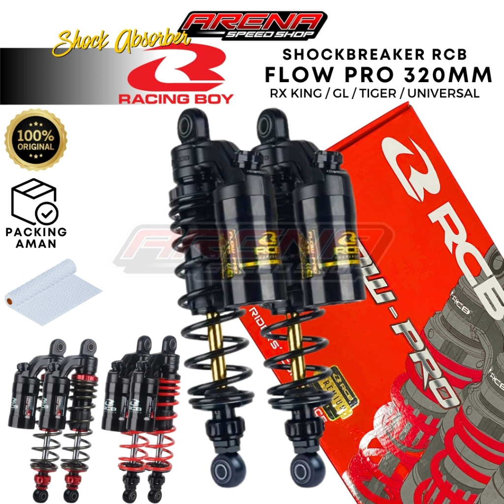 RCB Racingboy Shockbreaker FLOW PRO Series 320mm Dual Shock Bebek 320 mm RXKing GL Tiger Original