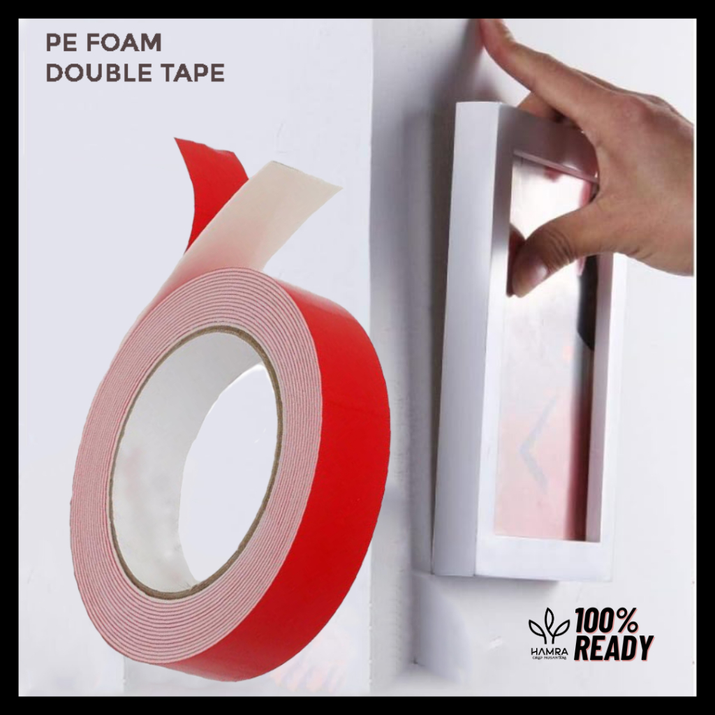 Double Tape Foam Serbaguna 10M 10mm / Double Tape 3M Super Kuat / Double Tape