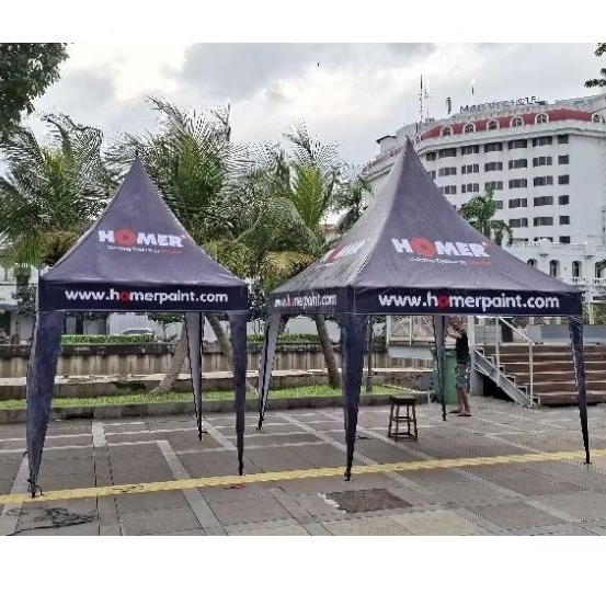 tenda kerucut custom [RANGKA BONGKAR/PASANG] 2x2 3x3
