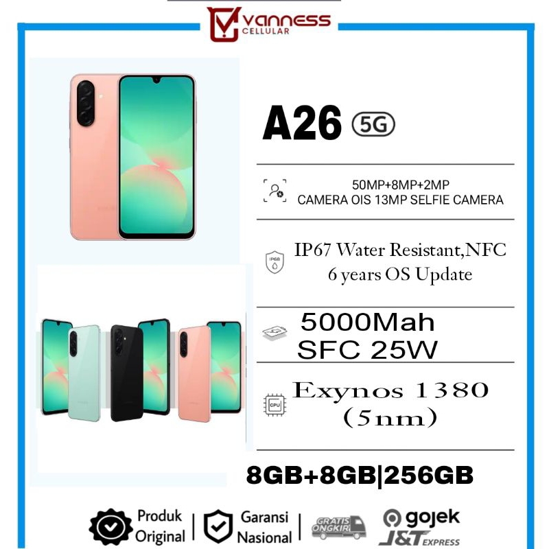 SAMSUNG GALAXY A26 RAM 16GB