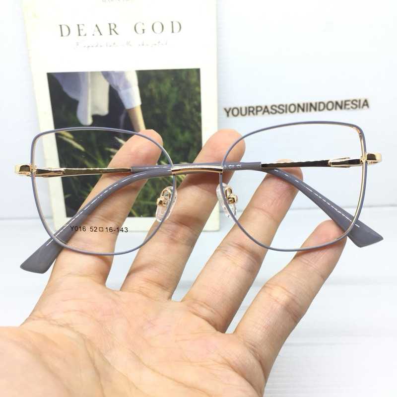 Y016 Kacamata Model Cewek Bisa Plus-Minus-Blueray Dan Photocromic Fashion Cewek