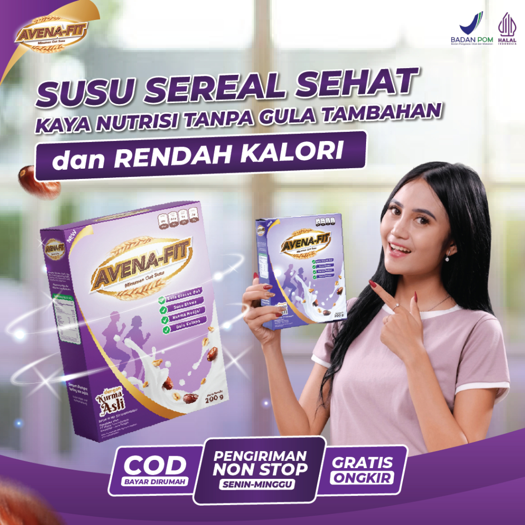 

Avenafit Oat Sereal Susu Bergizi Tinggi untuk Sarapan Sehat dan Energi Seharian Rendah Gula Kalori Efektif untuk Diet dan Gaya Hidup Sehat