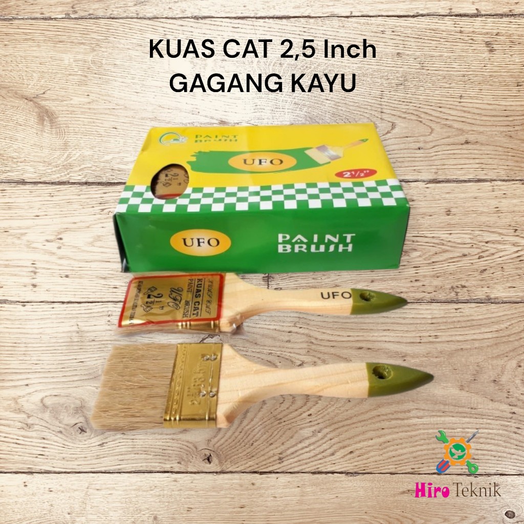 KUAS CAT 2,5 Inch GAGANG KAYU/KUAS CAT/KUAS CAT GAGANG KAYU/KUAS CAT 2.5INCH