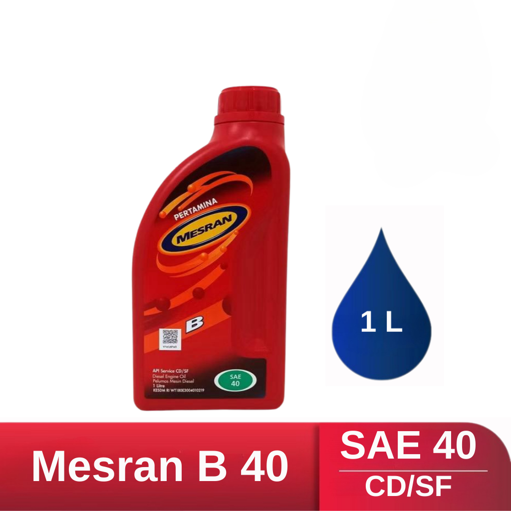Oli Mesran B Sae 40 1 Liter Oli Mesin B40 1000ml Pertamina Oil / Oli Mesran B40