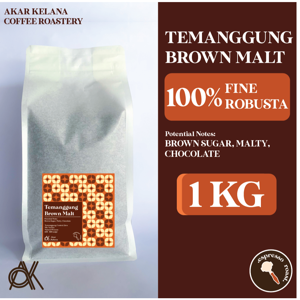 

Kopi Robusta Temanggung Brown Malt Kemasan 1 KG