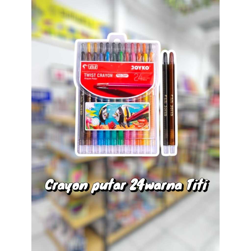 

CRAYON PUTAR 24W TITI/CRAYON PUTAR TITI 24WARNA