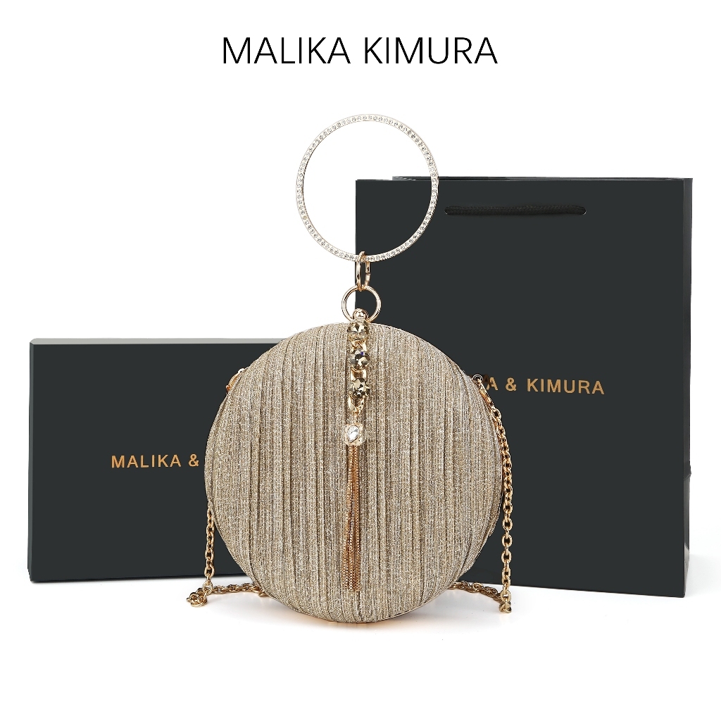 MALIKA & KIMURA Tas Wanita - Clutch Party Dinner Bag Evening Premium Original