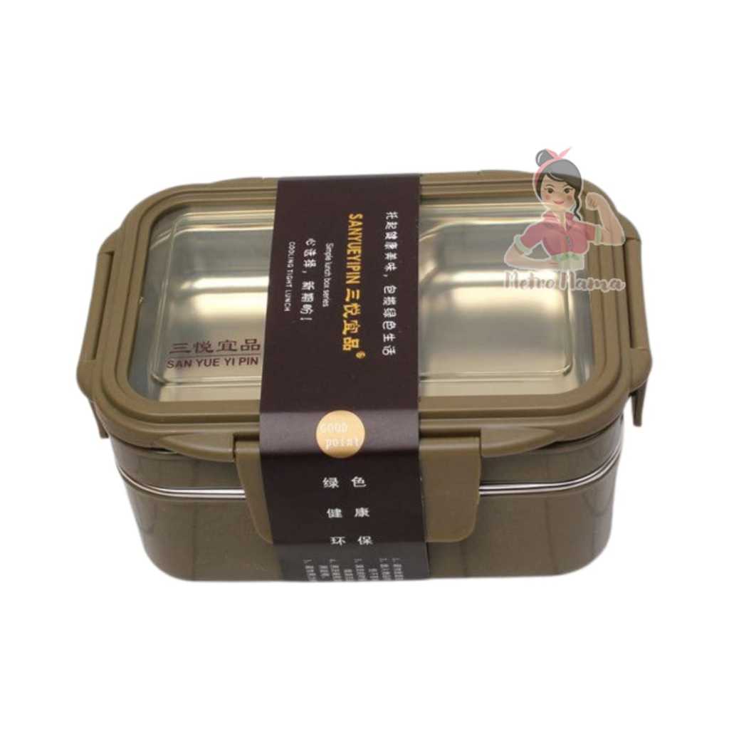 Kotak Makan Bekal Anak Sekolah LUNCH BOX 1 / 2 Tingkat STAINLESS 304 Sumikko Gurashi
