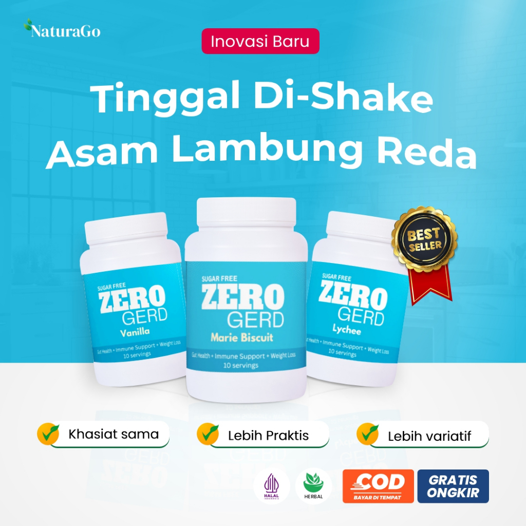 

ZERO GERD Minuman Sehat Umbi Garut Kaya Manfaat Solusi Asam Lambung Maag Gastro Ringan Hingga Kronis