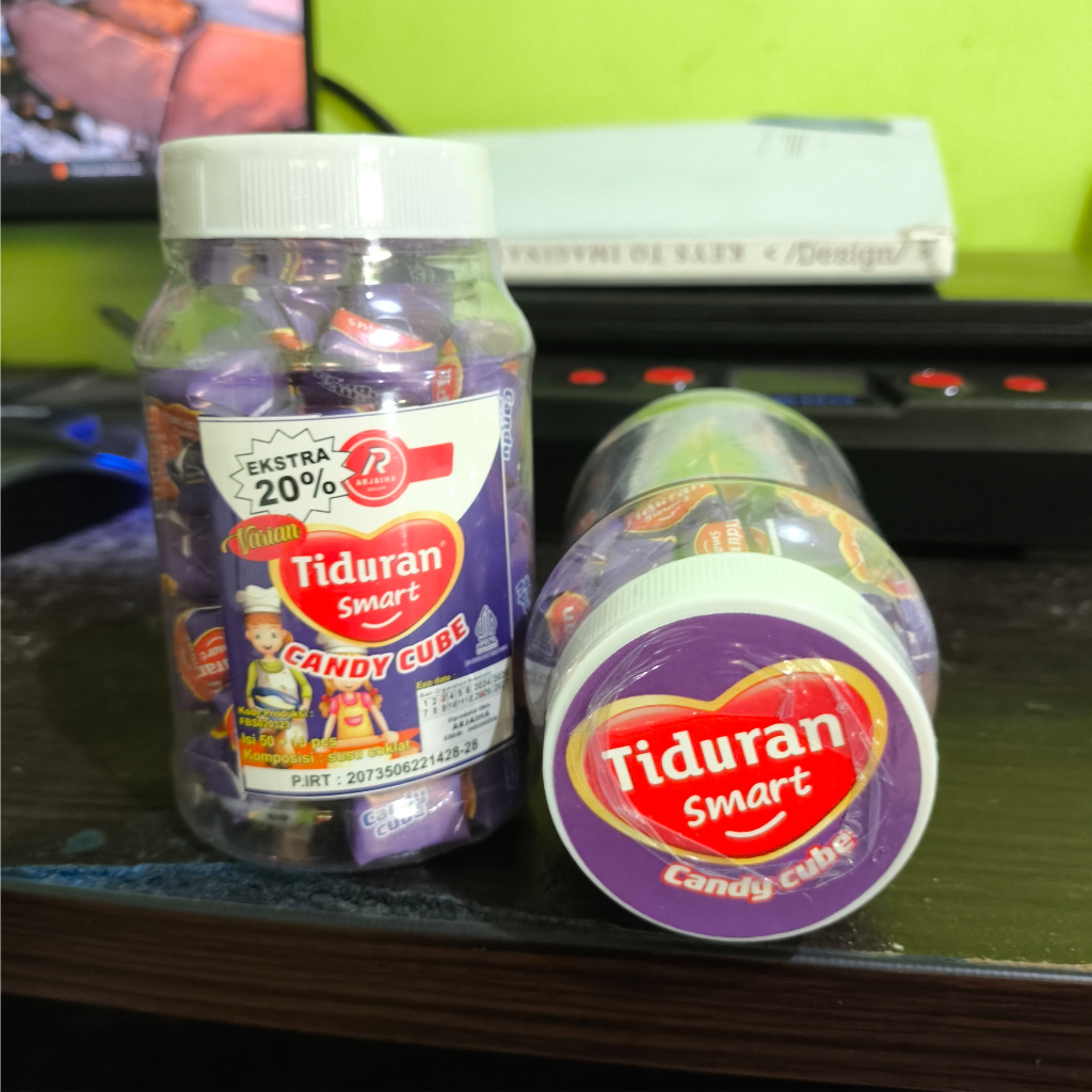 

Permen Coklat Tiduran Smart Cube Candy isi 60pcs