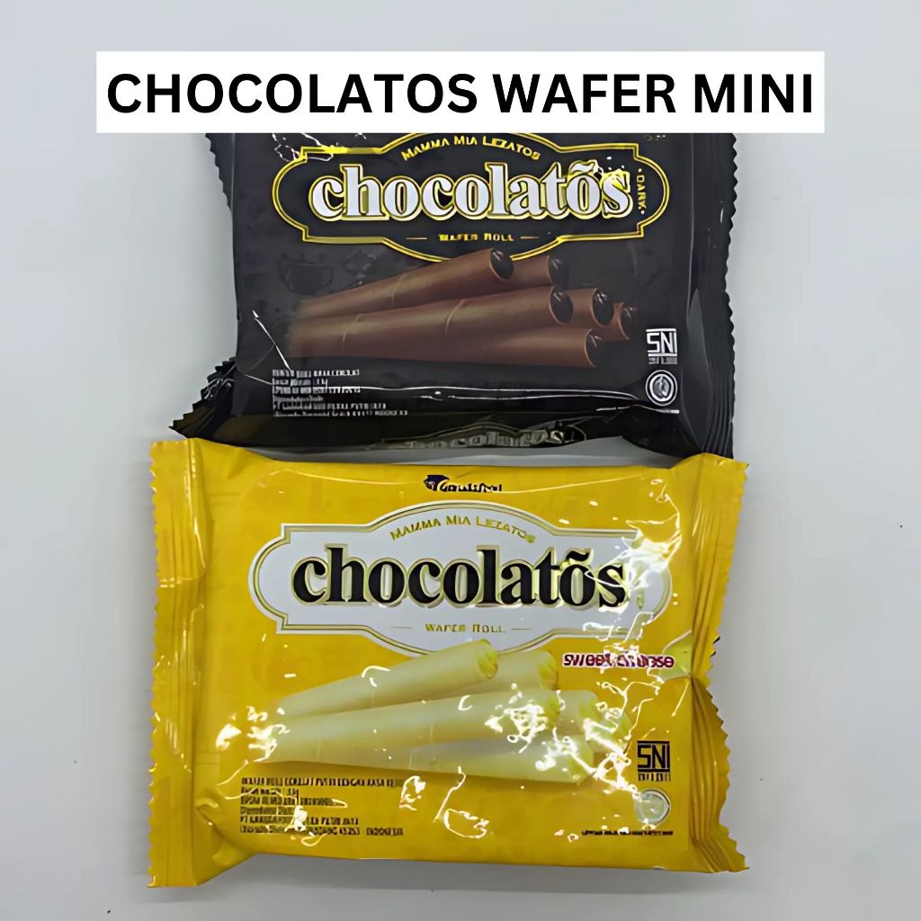 

CHOCOLATOS MINI WAFER STICK MINI 27 GRAM DARK CHOCOLATE KEJU ECERAN 2000 GARUDAFOODS SNACK MAKANAN RINGAN MINI 1 PACK SNACK GARUDA