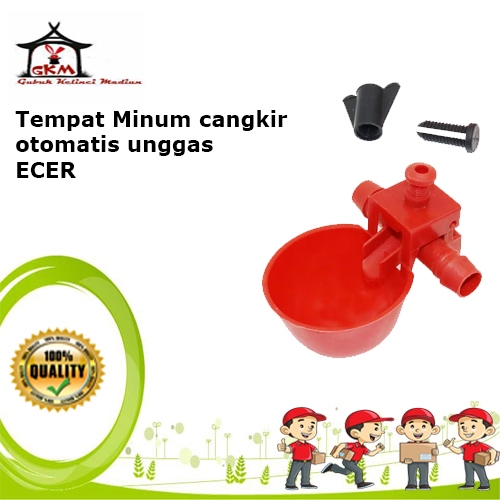 Tempat Minum cangkir otomatis unggas burung puyuh ayam ecer