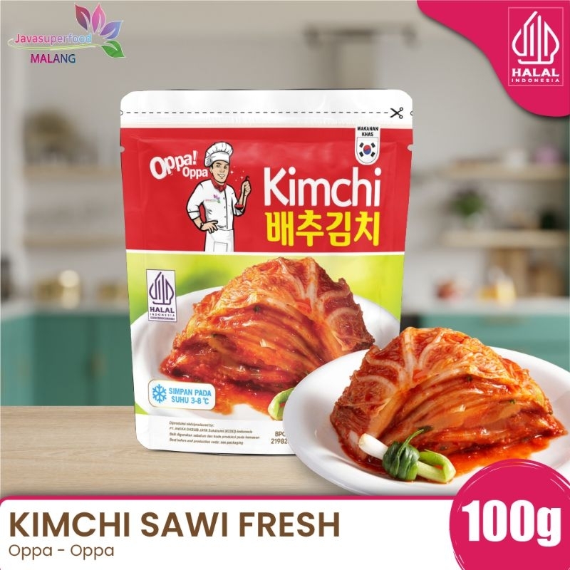 

KIMCHI Sawi Fresh / Kimchi Halal / Kimchi Korea 100g - Makanan Korea