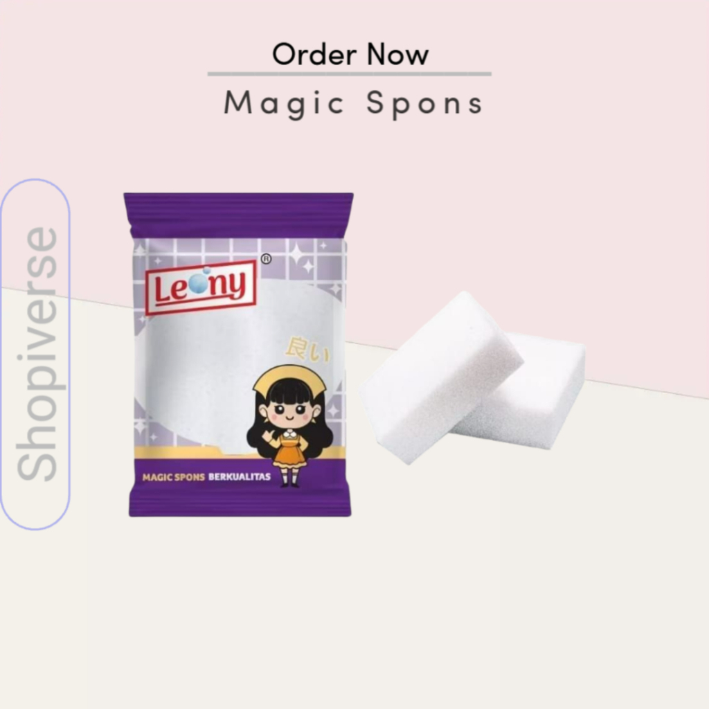 Leony Spon Magic Serbaguna | Magic Sponge | Spon dinding sofa sepatu