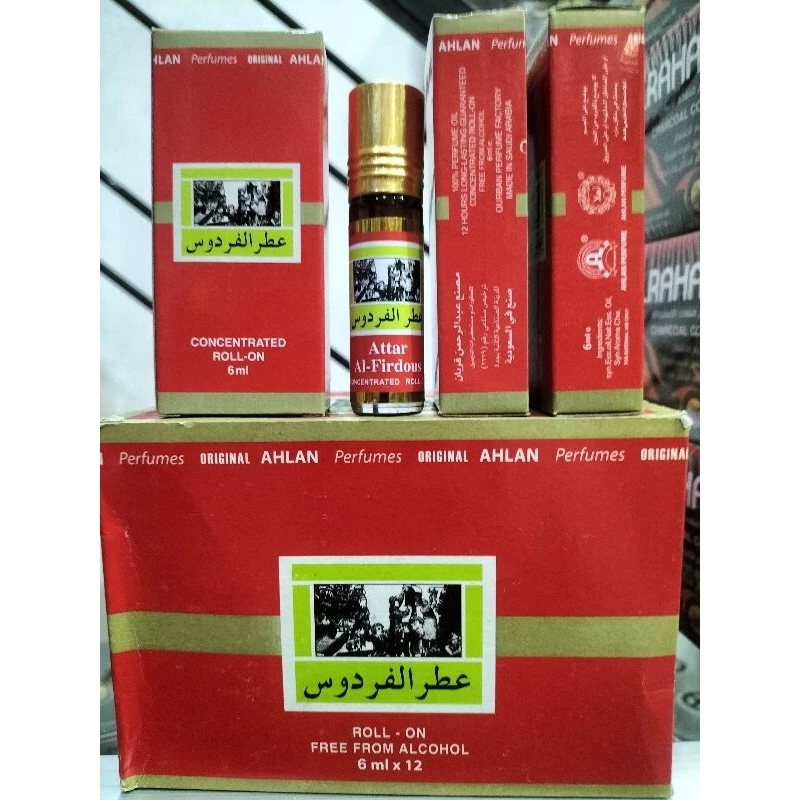 Attar Al firdous 6ml Non Alkohol By Ahlan Makkah 100% original