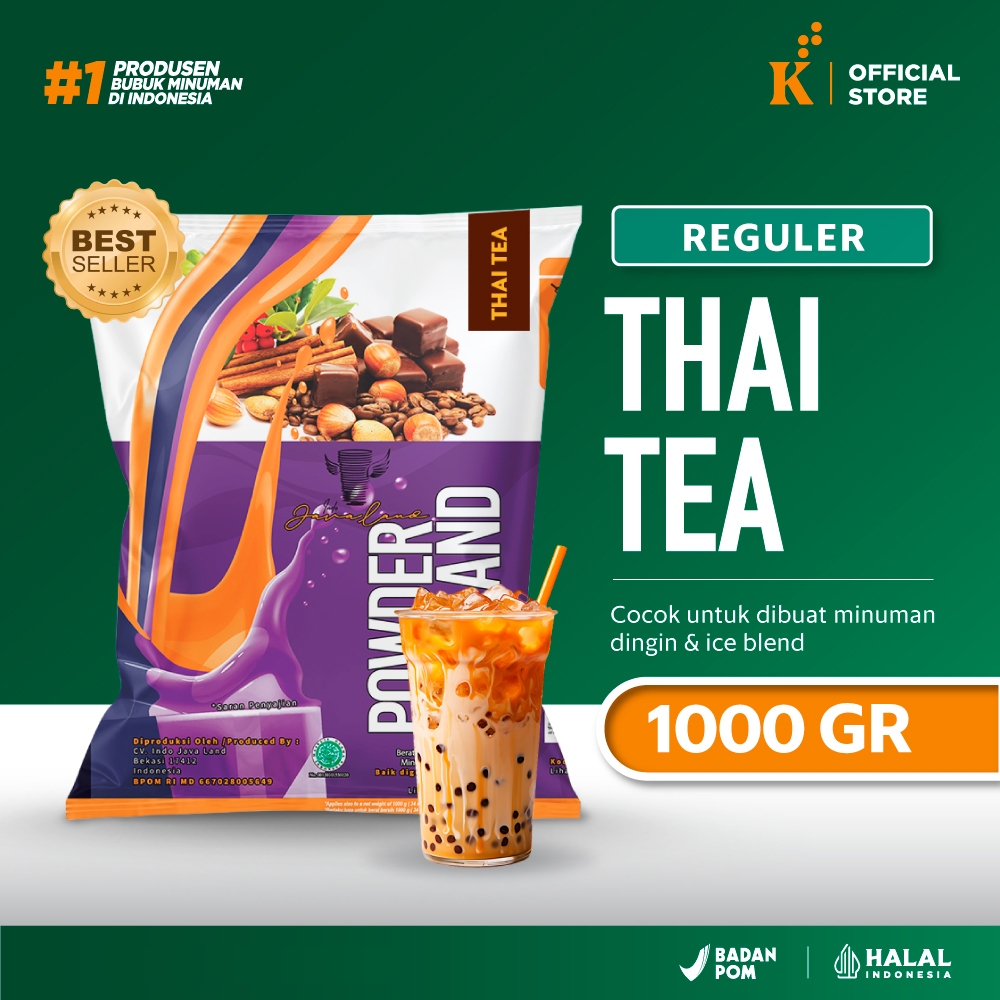

Bubuk Minuman Bubble Powder Drink Rasa Thai Tea Javaland 1 kg