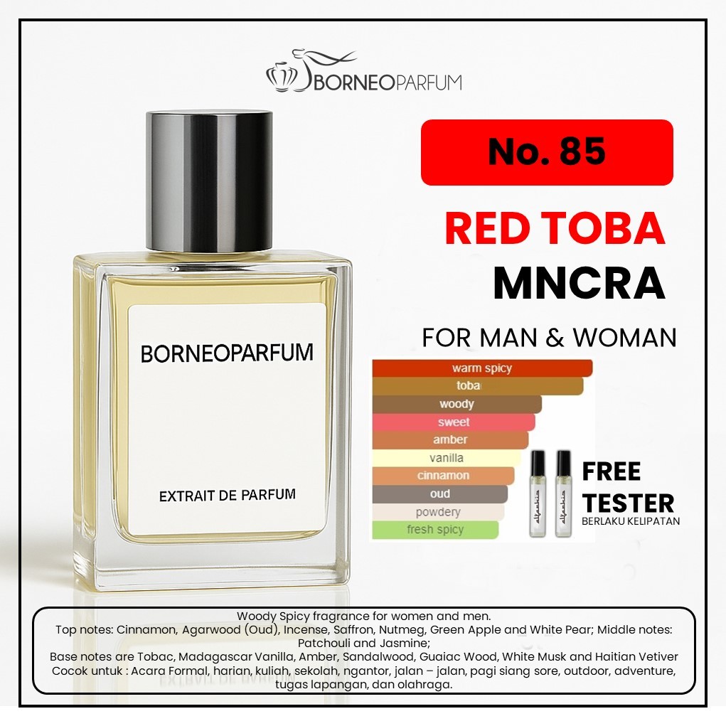 BORNEO PARFUM No. 85 RED TOBA - Parfum Pria dan Wanita