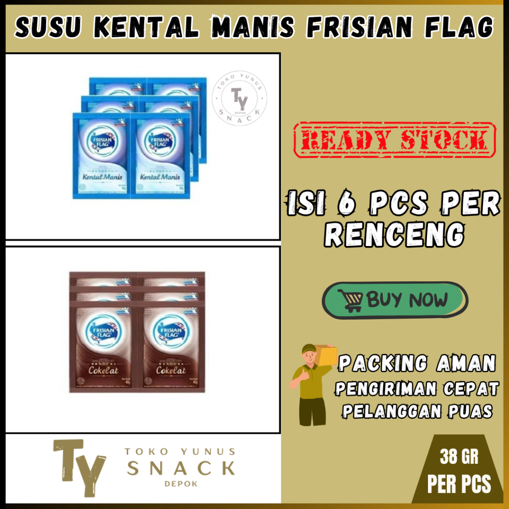 

SUSU KENTAL MANIS FRISIAN FLAG 1 RENCENG ISI 6