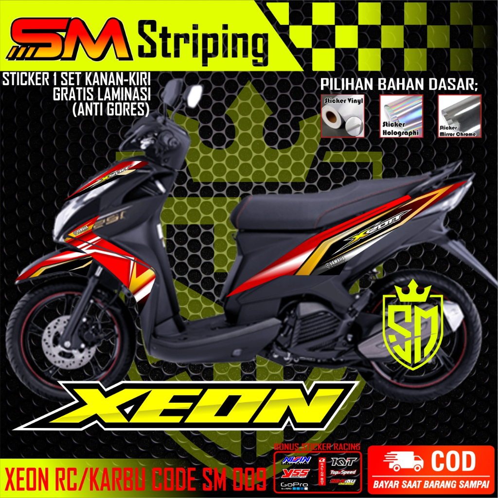Decal Xeon Rc Karbu Full Body Stiker Xeon Rc Karbu Full Body Striping Xeon Karbu VariasiSTICKER XEON