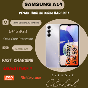 SAMSUNG GALAXSI A14 RAM 8/256 GB PULLSET BERGARANSI 1 TAHUN