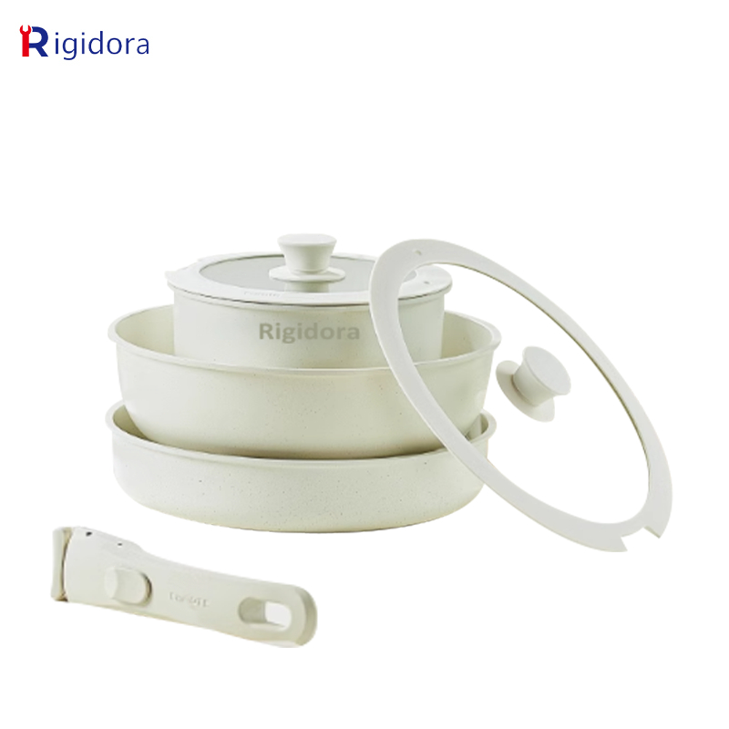 Rigidora Set Peralatan Masak Anti Lengket 3 Panci + 1 Tutup