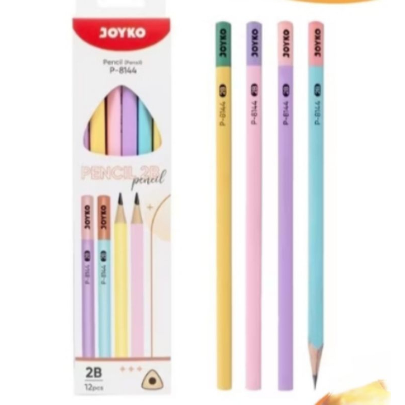

( 2 PCS) Pensil 2B Joyko Pastel P-8144