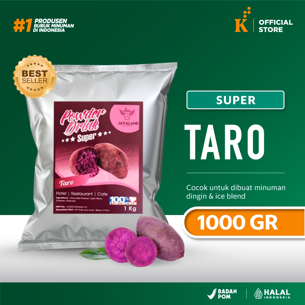 

Bubuk Minuman Bubble Powder Drink Rasa Taro Super Javaland 1 kg