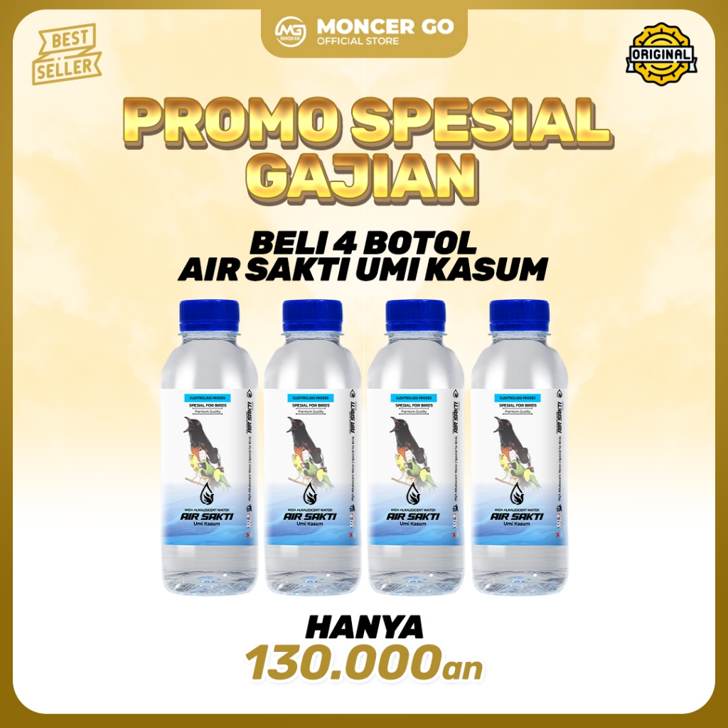 

Air Sakti By Umi Kasum 250mL | Mineral Untuk Burung Dengan Antioksidan Tinggi | Burung Sehat & Juara