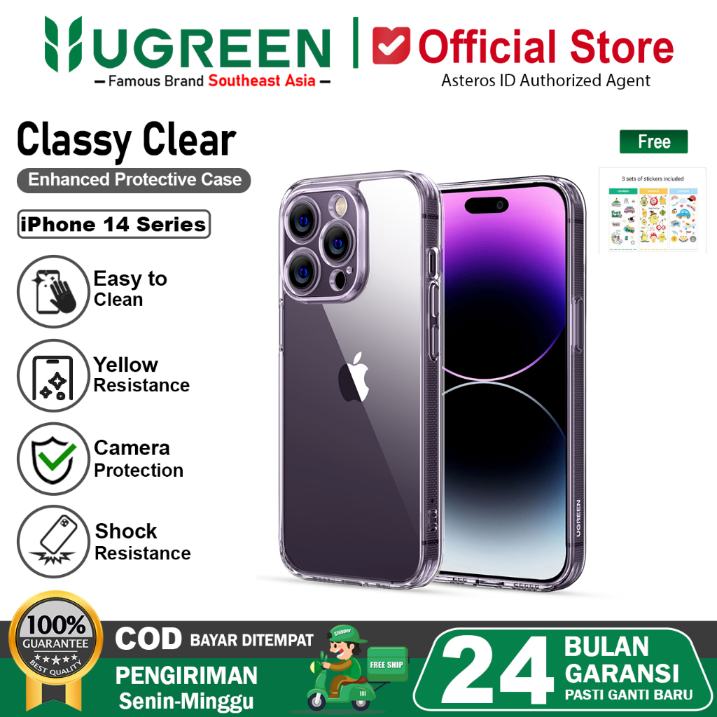 UGREEN Case iPhone 14 Pro 14 Plus Classy Clear Protective Premium