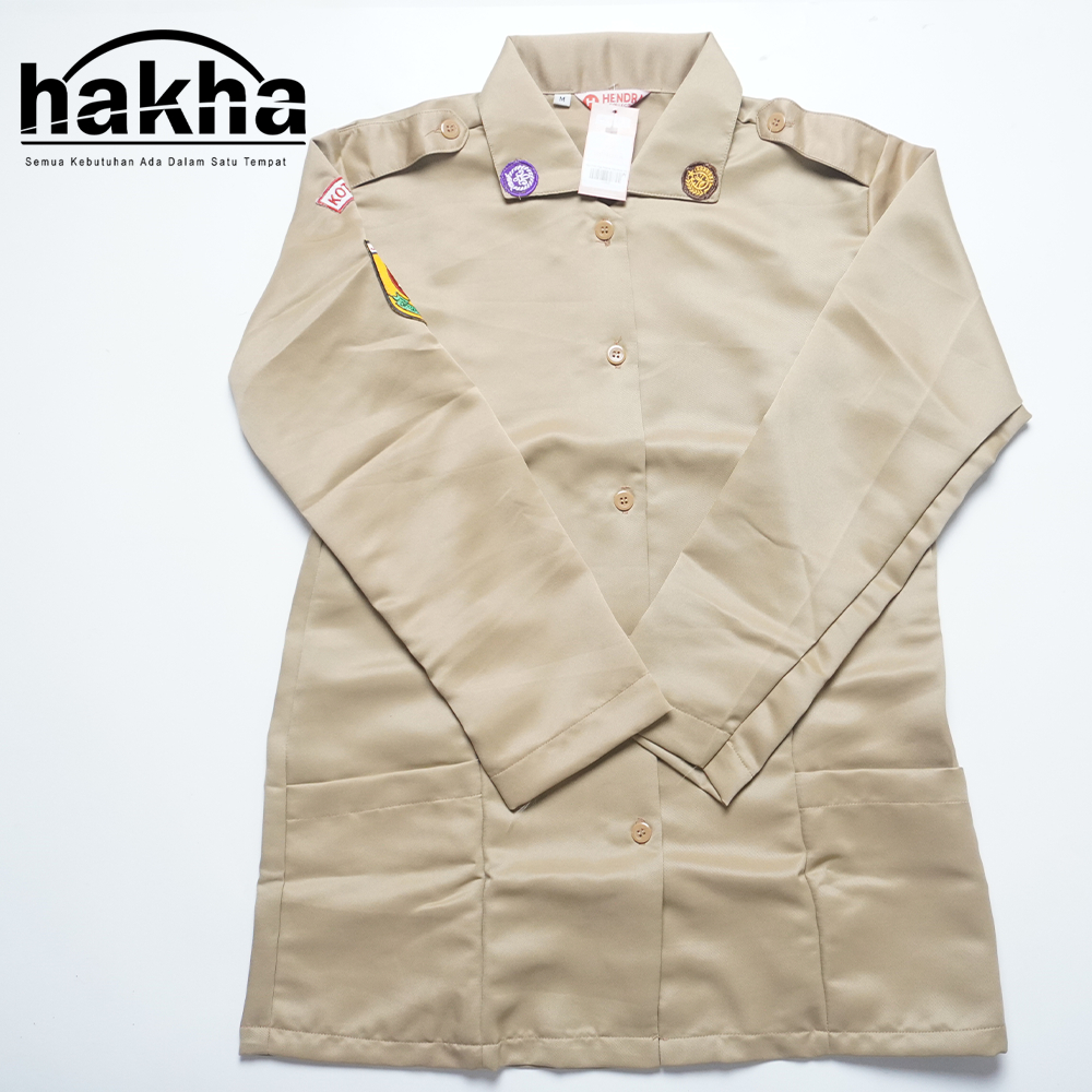 Baju Pramuka Pembina Bahan Maximus | Baju Pramuka Guru Wanita