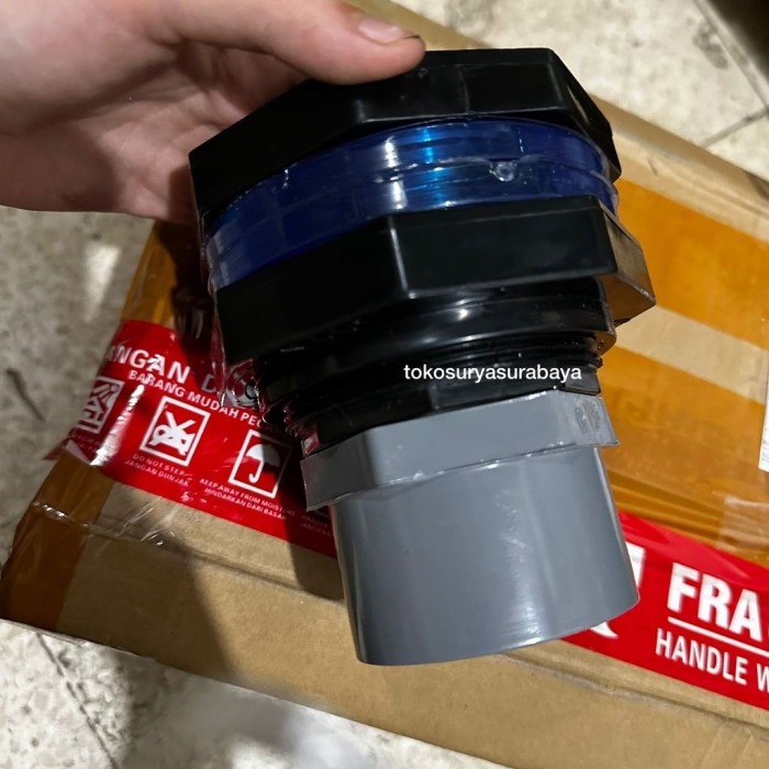 adaptor tandon 1,5" PENGUIN Mur tandon 11/2" bulkhead 11/2" mur toren 11/2" tandon penguin 11/2" mur