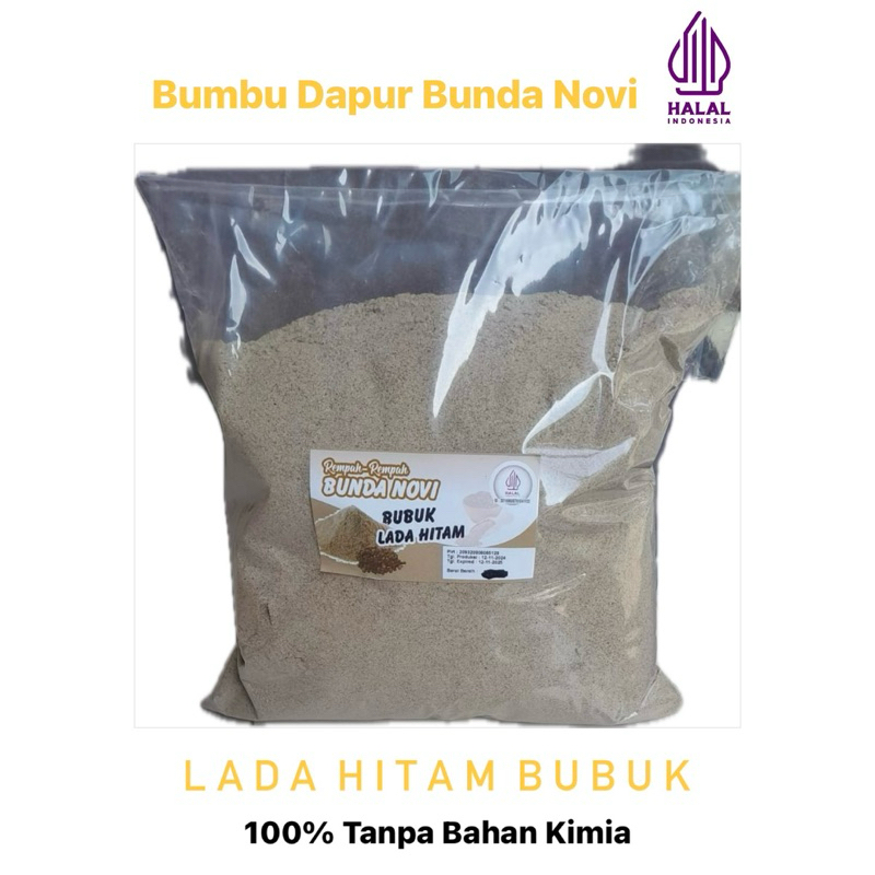 

Lada Hitam Bubuk 1Kg / Aneka Bumbu Rempah Bubuk / Masak / Spices