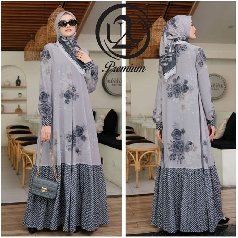 ATIQAH DRESS GAMIS SET PREMIUM SYAR'I BY U2C BUTIK