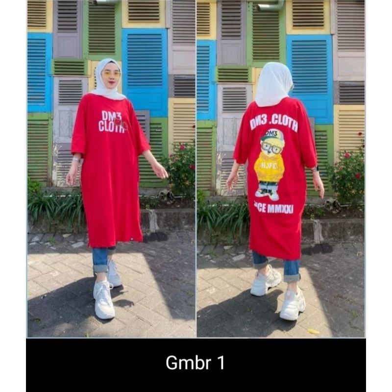 SB_Long tunik DM3_Long tunik kaos_DM3 Original