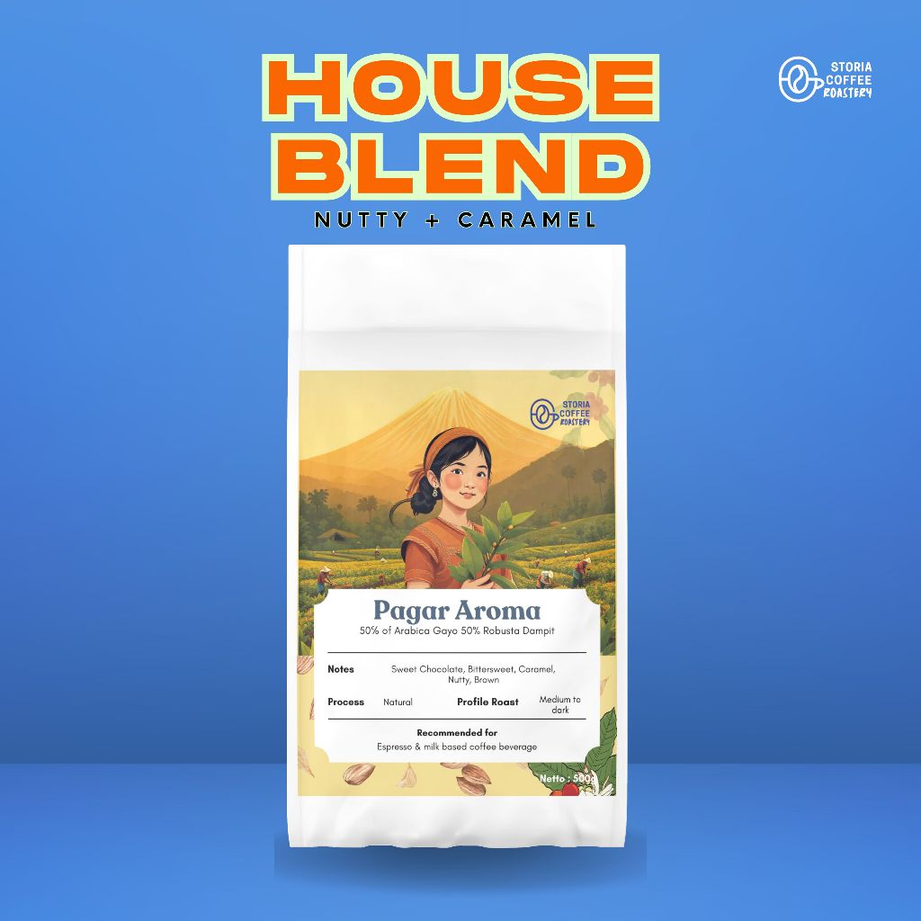

Pagar Aroma Biji kopi House blend 500gr