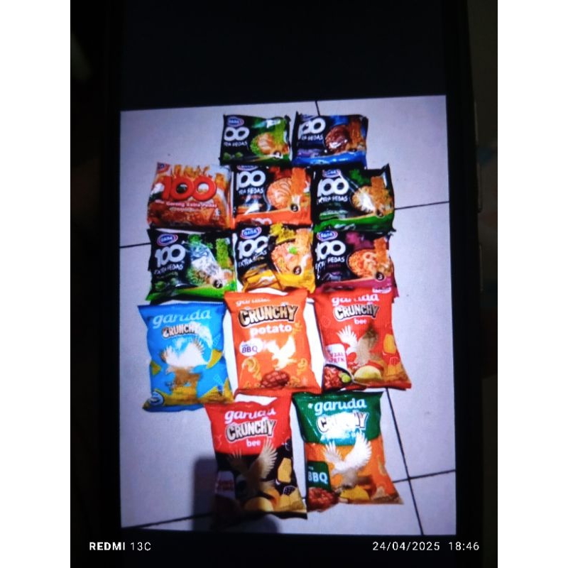 

paket mie gaga & snack