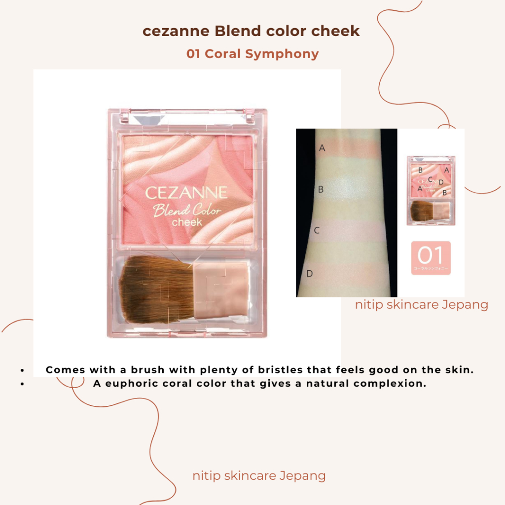 PO Jepang -- Cezanne Blend Color Cheek original Cezanne