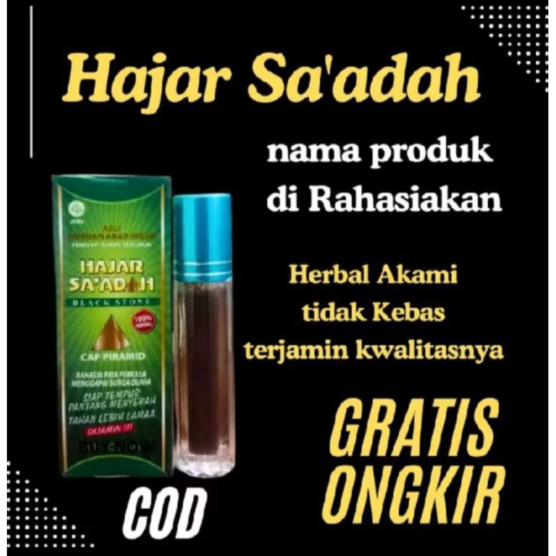 Hajar-Saadah Original- Hj Mesir Herbal Oles Tahan Lama Original Asli 100% Dijamin Ampuh