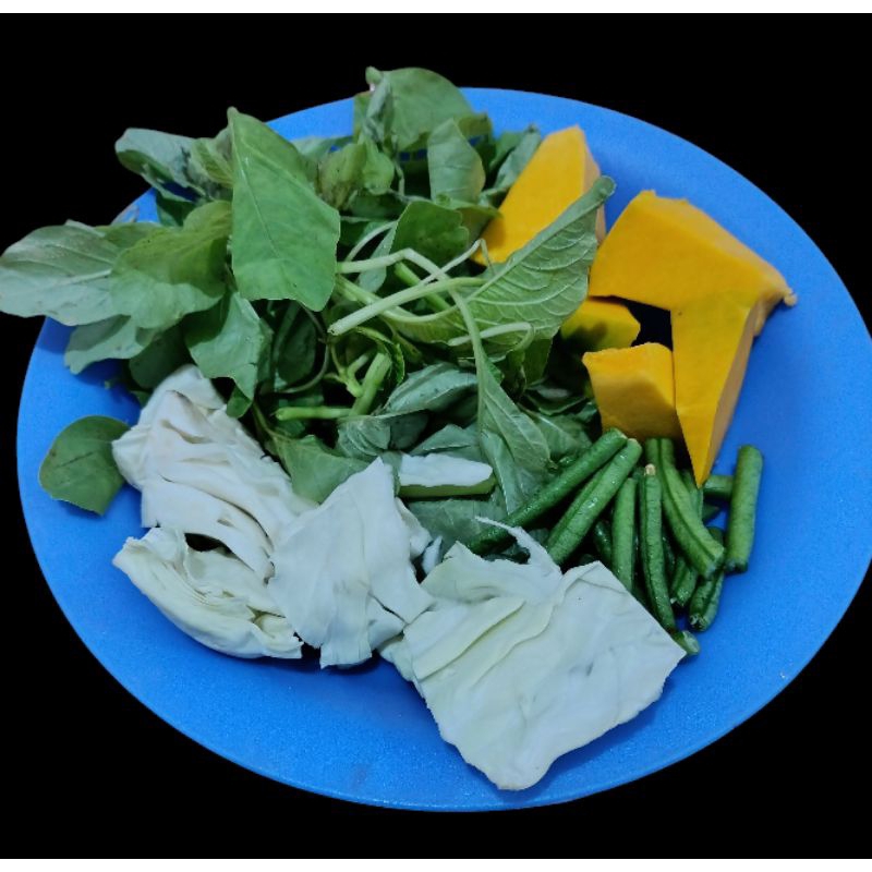 

sayur bening mentah